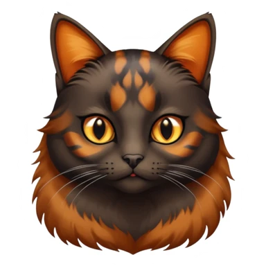 dark tortoiseshell cat sticker