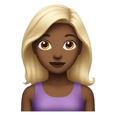 girl in purple dress sticker