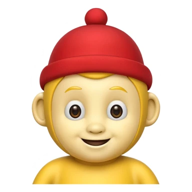 Sarı Teletabi kırmızıyı domaltan sticker