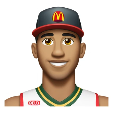 Jayson Tatum in a McDonald’s uniform sticker