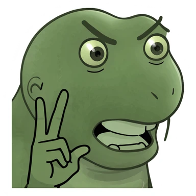 flipping off sticker