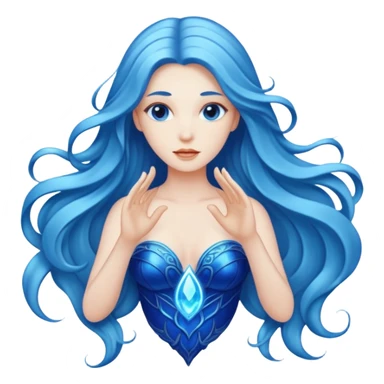 blue siren with glowing lights sticker