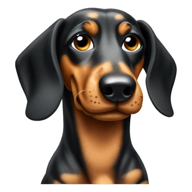 Dappled daschund dog  sticker