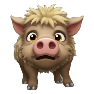 Bebop the boar sticker