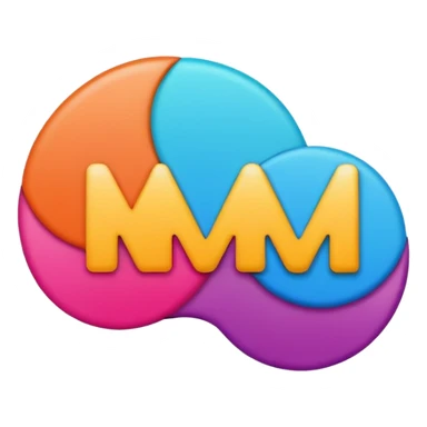 logo with bold and clear text 'SM CORPRATION', modern and friendly business brand style sticker