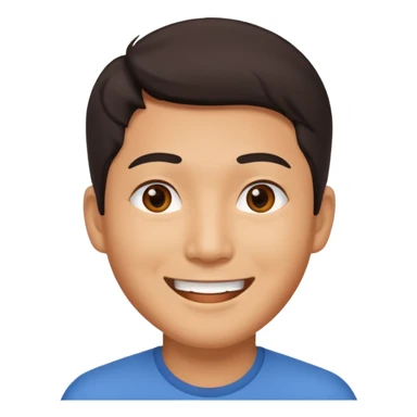 create another asain man, who is a little bit more cheerful  sticker