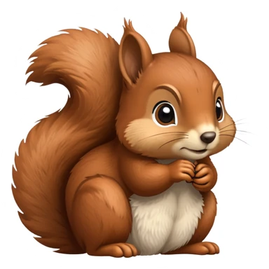 Squirrel in deep thought sticker