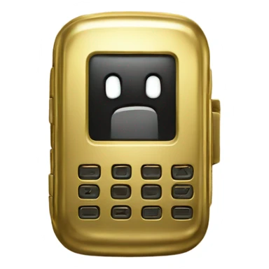 Beeper made of gold sticker
