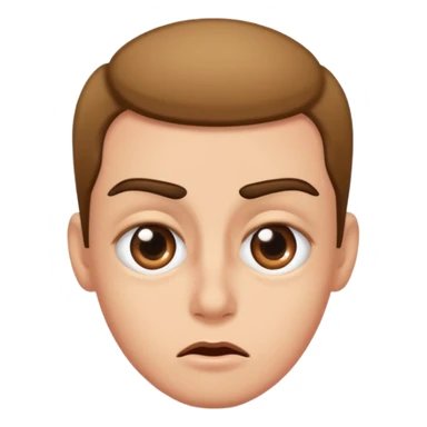 Raising eyebrows and rolling eyes sticker