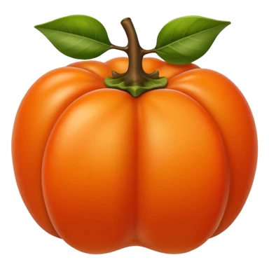 persimmon fruit smooth sticker