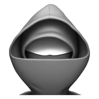 grayscale mysterious hooded boy in gloves sticker