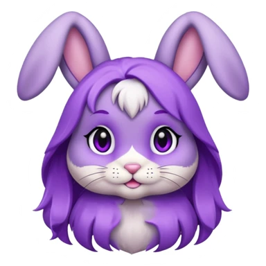 jax bunny  ios 16 very cute slay violet  sticker
