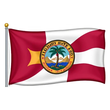 Creat an emoji of the state flag of Florida sticker