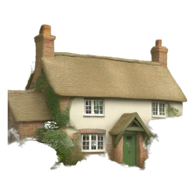 English cottage with garden sticker