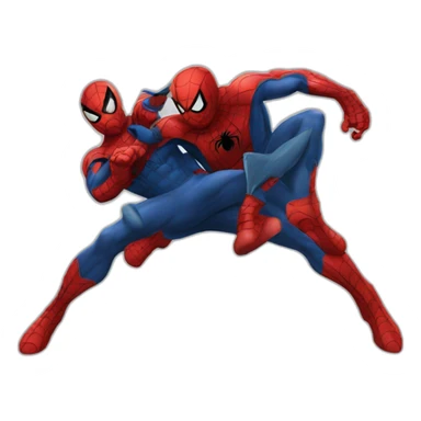 spiderman fight batman sticker
