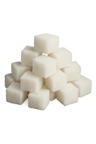 monagna di zollette di zucchero, iperrealistico 4k sticker