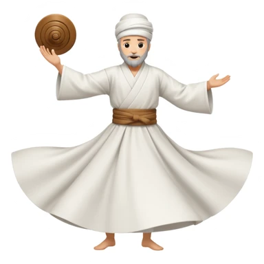 A whirling dervish sticker