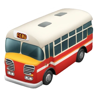 bus with footbal sticker