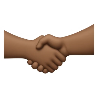 Handshake with muscly hands sticker