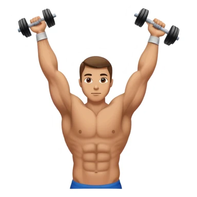 tricep extension exercise sticker