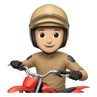 guy on dirtbike smiling for camera sticker
