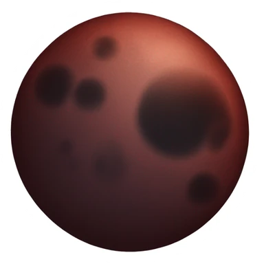 dark red moon sticker