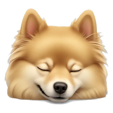 Sleeping german spitz sticker