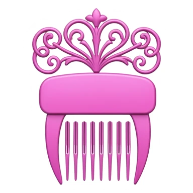 pink royal comb sticker