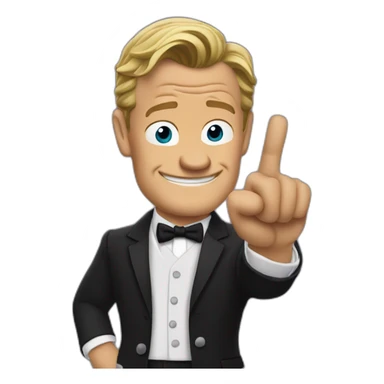 barney stinson pointing finger toward camera sticker