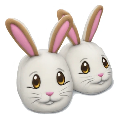 Bunny slippers sticker