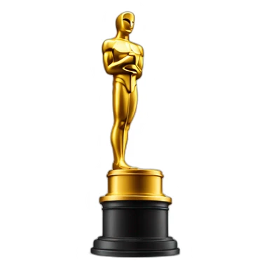 Academy Awards trophy sticker