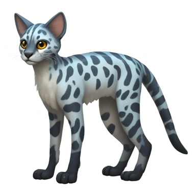 Modern Feral Rare Fantasy Vernid-Trico-species by LiLaiRa, random markings, full body sticker