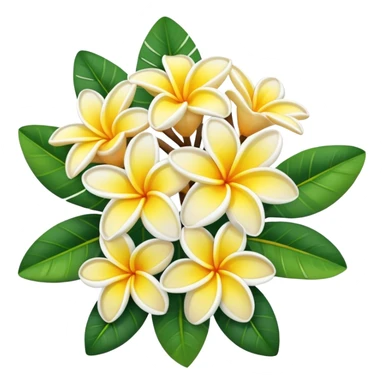 Frangipani bouquet sticker
