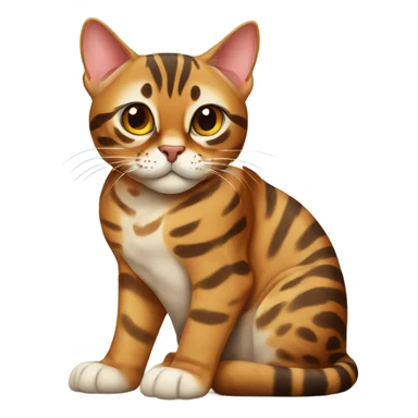 bengal cat sitting  sticker