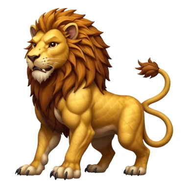 make a hyper realistic mythical lion creature with great detail sticker