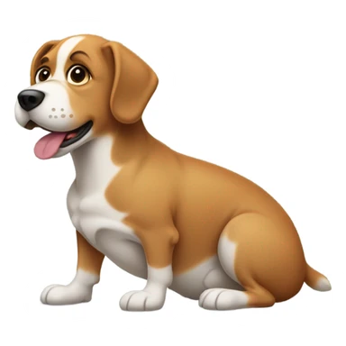 Pregnant dog  sticker