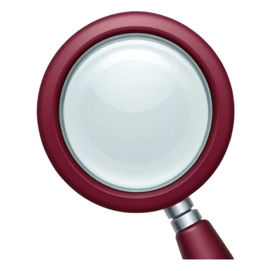 magnifying glass for stamp burgundy sticker