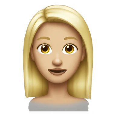 female blonde skinny legend sticker