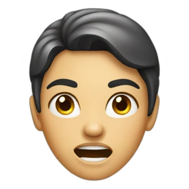 Happy angry woman sticker