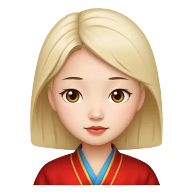 Chinese girl sticker