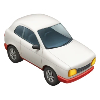 Car on roller skates  sticker