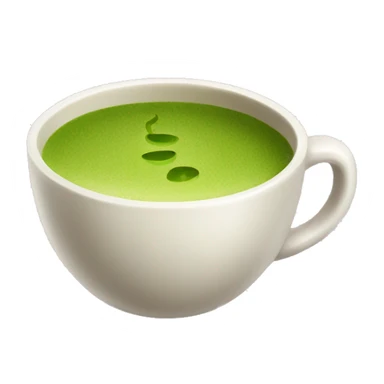A cup of matcha sticker