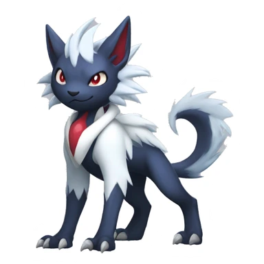 Cool Edgy Nargacuga-Absol-Zangoose-Sneasel-Quilava with a collar on, full body sticker