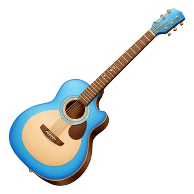 Blue guitar sticker