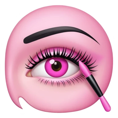 pink mascara sticker