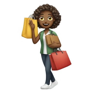 Female music teacher with a lot of bags sticker