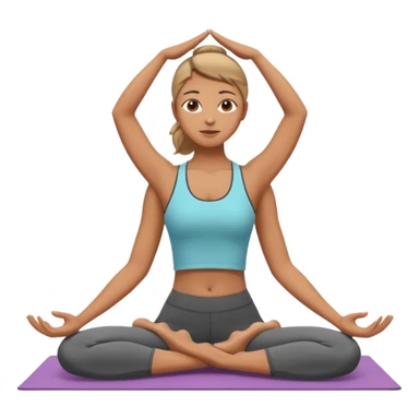 Person Doing Yoga sticker