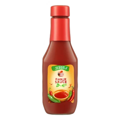 hot spicy bottle sauce sticker