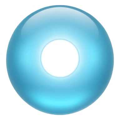aesthtic round light blue sticker