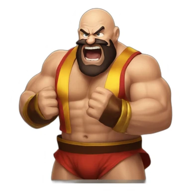 Zangief laught sticker